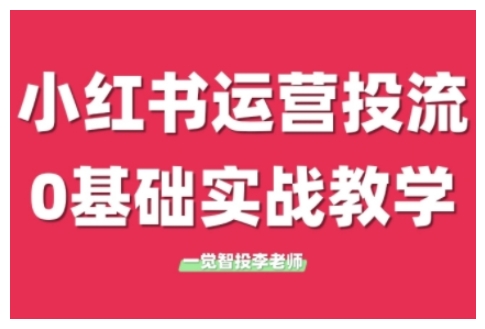 小红书运营投流，小红书广告投放从0到1的实战课，学完即可开始投放（更新26年）-办公驿站
