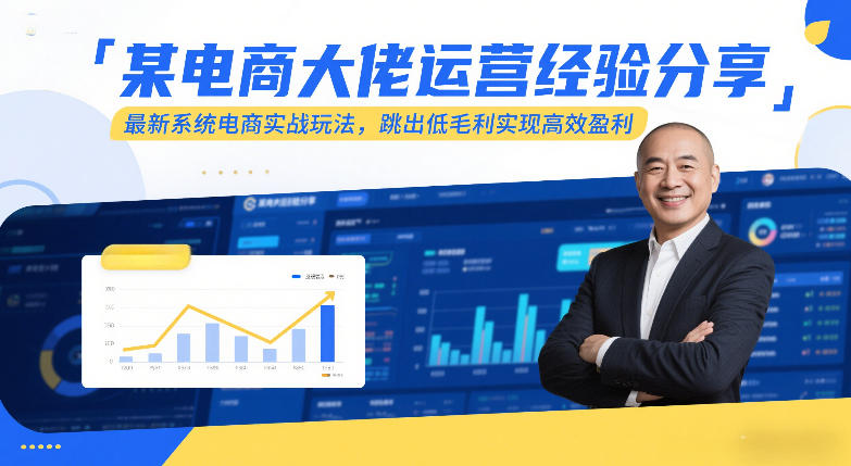 某电商大佬运营经验分享，最新系统电商实战玩法，跳出低毛利实现高效盈利（更新）-办公驿站