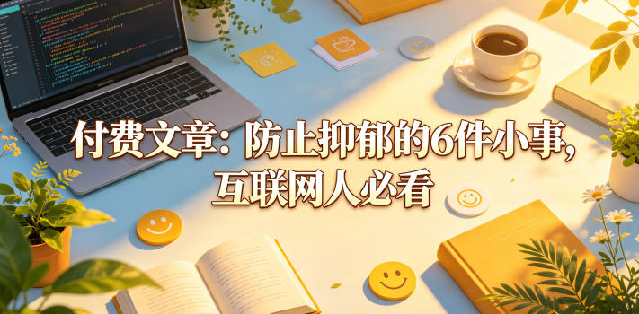 付费文章：防止抑郁的6件小事，互联网人必看！-办公驿站