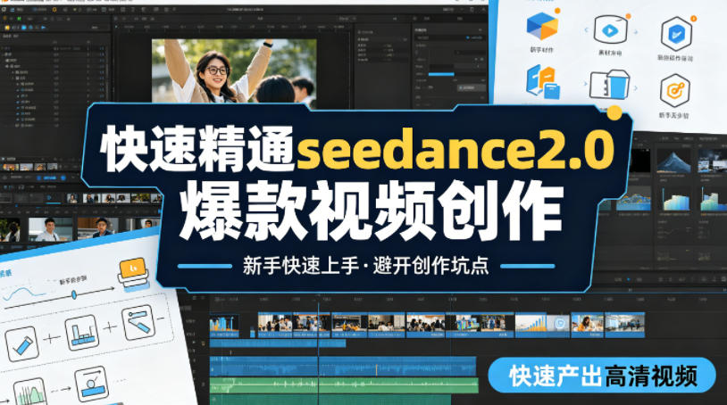 快速精通seedance2.0爆款视频创作，快速产出高清视频，避开大量创作坑点，新手也能快速上手-办公驿站