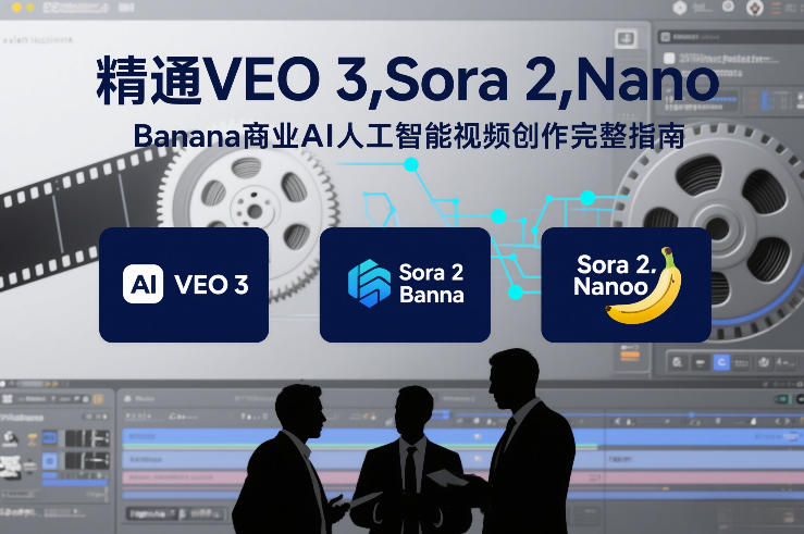 精通VEO 3，Sora 2，Nano Banana商业AI人工智能视频创作完整指南-办公驿站