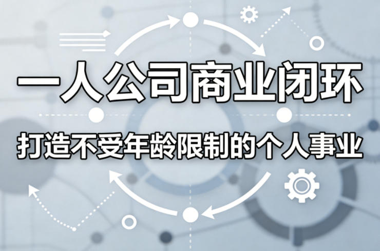 一人公司商业闭环，打造一份不受年龄限制的个人事业-办公驿站