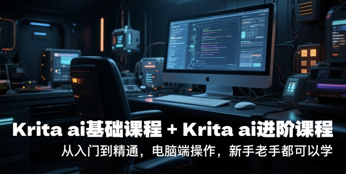 krita ai基础课程+Krita ai进阶课程，从入门到精通，电脑端操作，新手老手都可以学-办公驿站