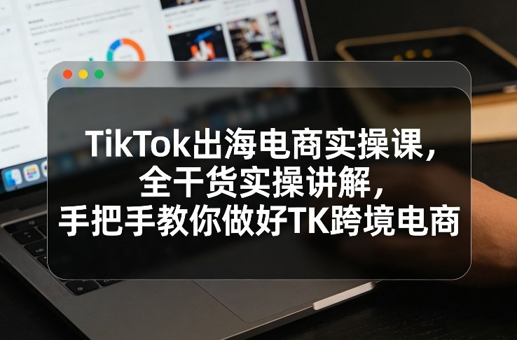 TikTok出海电商实操课，全干货实操讲解，手把手教你做好TK跨境电商-办公驿站