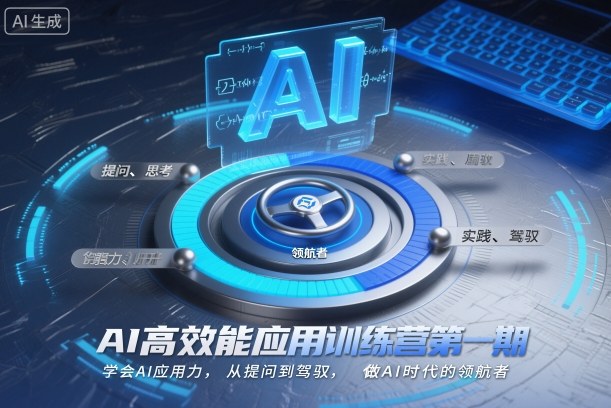 AI高效能应用训练营第一期，学会AI应用力，从提问到驾驭，做AI时代的领航者-办公驿站