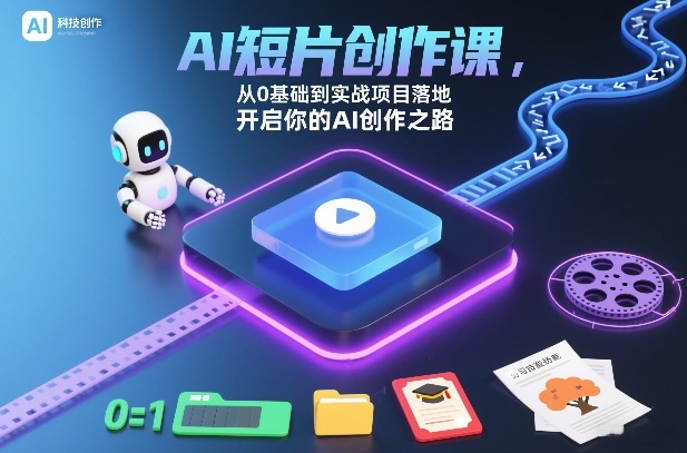 AI短片创作课，从0基础到实战项目落地，开启你的AI创作之路（更新0411）-办公驿站