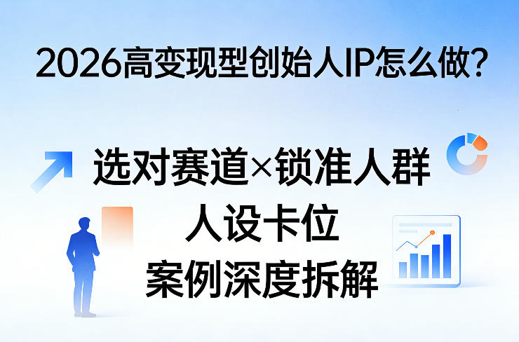 2026高变现型创始人IP怎么做？选对赛道×锁准人群×人设卡位×案例深度拆解-办公驿站