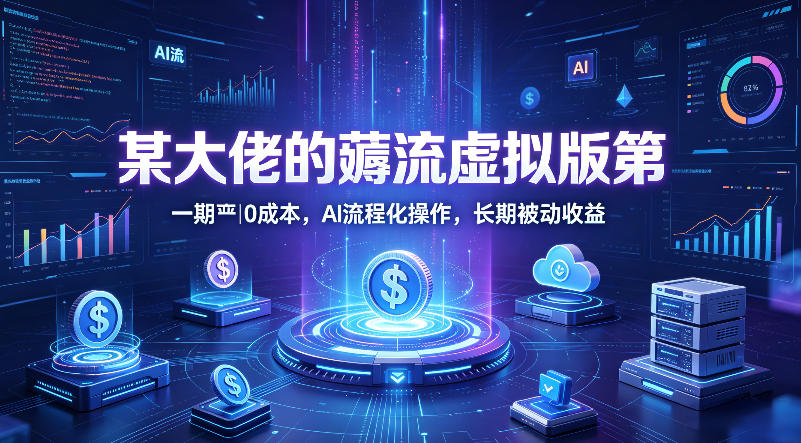 某大佬的薅流虚拟版第一期丨0成本，AI流程化操作，长期被动收益-办公驿站