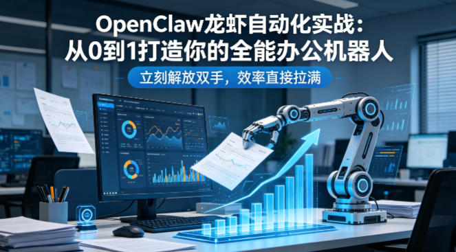 OpenClaw龙虾自动化实战：从0到1打造你的全能办公机器人，立刻解放双手，效率直接拉满-办公驿站