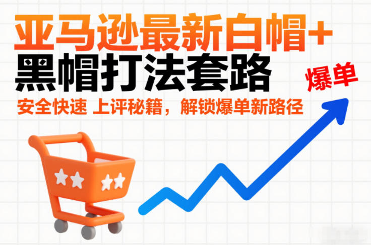 亚马逊最新白帽+黑帽打法套路，安全快速上评秘籍，解锁爆单新路径-办公驿站