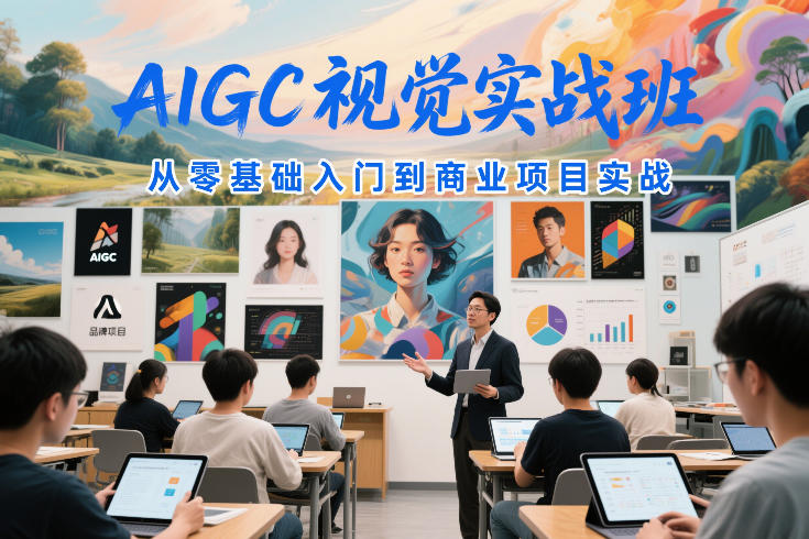 AIGC视觉实战班，从零基础入门到商业项目实战-办公驿站