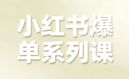 小红书爆单系列课，聚焦小红书电商全链路增长（更新）-办公驿站