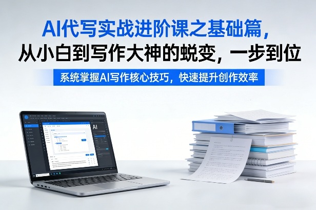 AI代写实战进阶课之基础篇，从小白到写作大神的蜕变，一步到位【揭秘】-办公驿站