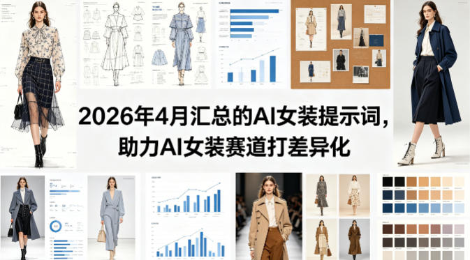 2026年4月汇总的AI女装提示词，助力AI女装赛道打差异化-办公驿站