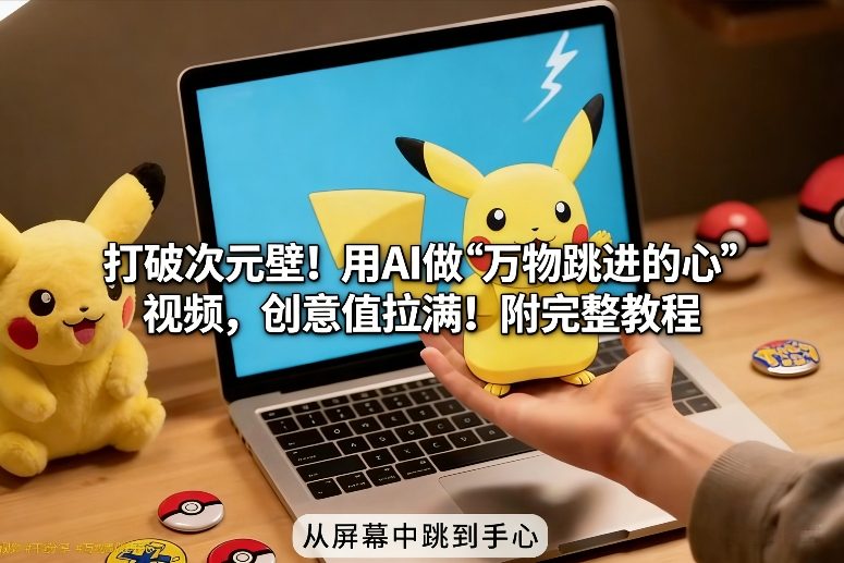 打破次元壁！用AI做【万物跳进手心】视频，创意值拉满！附完整教程-办公驿站