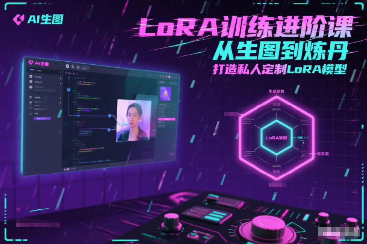 LoRA训练进阶课，从生图到炼丹，打造私人定制LoRA模型-办公驿站