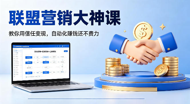 联盟营销大神课，教你用信任变现，自动化賺钱还不费力【原创双语字幕】-办公驿站