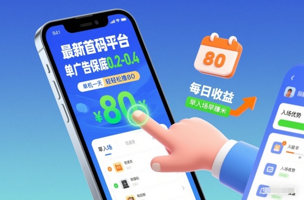 最新首码平台，单广告保底0.2-0.4，单机一天轻松撸80，早入场早賺米【揭秘】-办公驿站