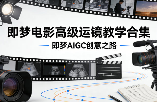 即梦电影高级运镜教学合集，即梦AIGC创意之路-办公驿站