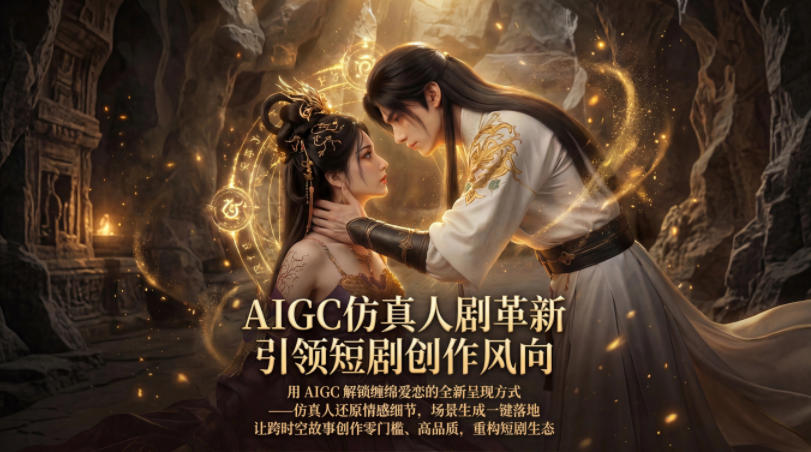 AIGC仿真人《合欢宗》短剧教学，用AIGC解锁缠绵爱恋的全新呈现方式，让跨时空故事创作零门槛、高品质，重构短剧生态-办公驿站