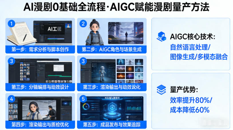 AI漫剧0基础全流程，快速掌握AIGC赋能的漫剧量产方法-办公驿站