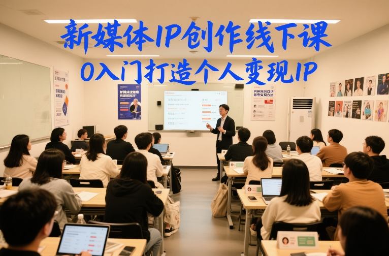 新媒体IP创作线下课，0入门打造个人变现IP-办公驿站