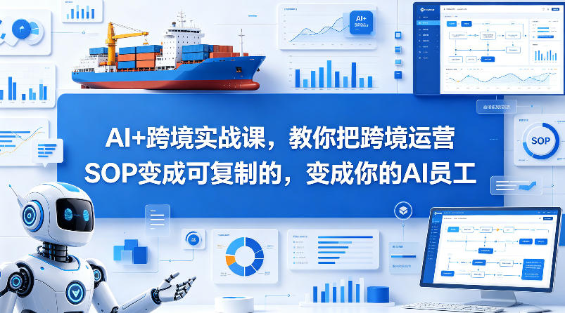 AI+跨境实战课，教你把跨境运营S0变成可复制的，变成你的AI员工-办公驿站