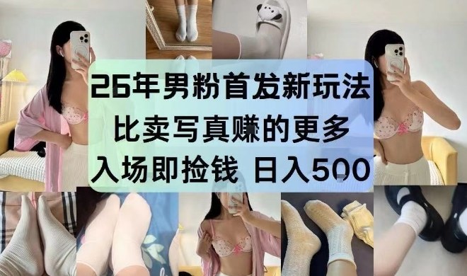 26年男粉首发最新3.0玩法，独此一家，比卖写真賺的更多，入场即捡钱，日入5张【揭秘】-办公驿站