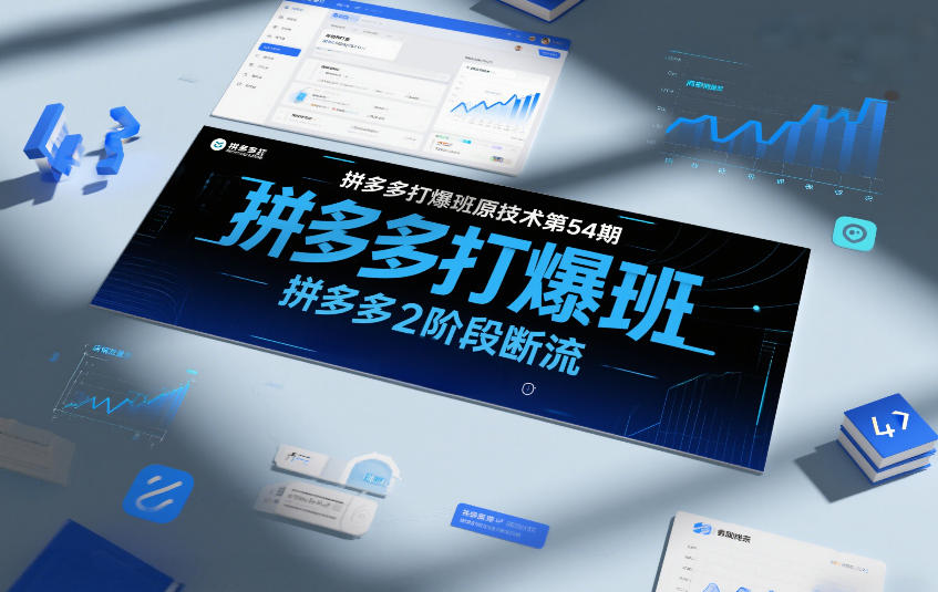 拼多多打爆班原创技术第54期，拼多多2阶段断流-办公驿站