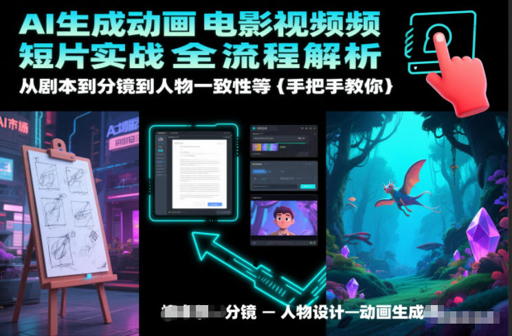 AI生成动画电影视频短片实战全流程解析，从剧本到分镜到人物一致性等手把手教你-办公驿站