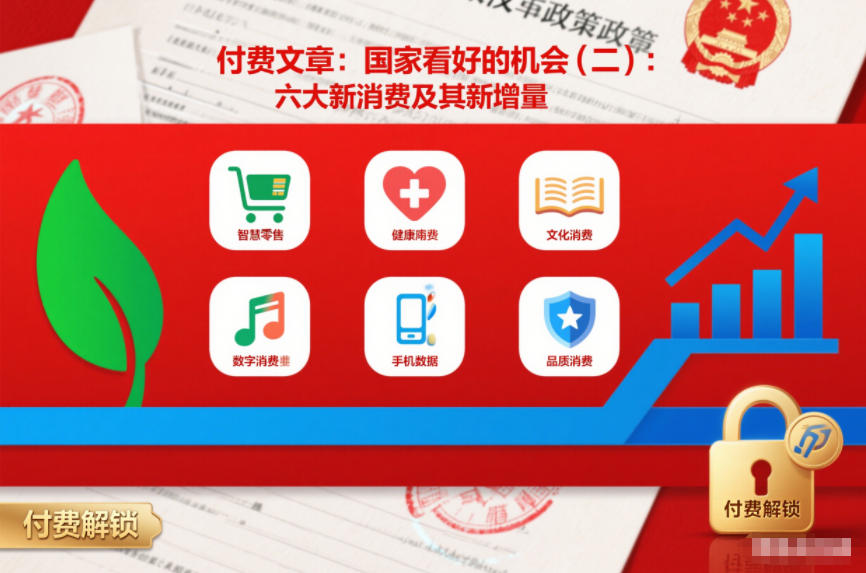 付费文章：国家看好的机会(二)：六大新消费及其新增量-办公驿站