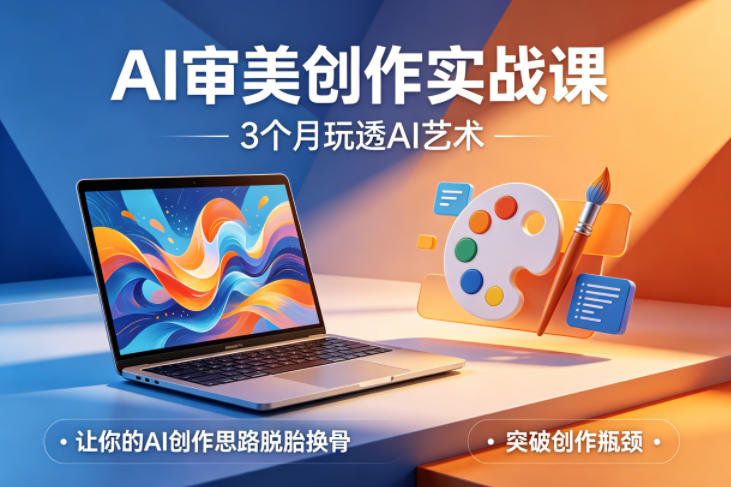 AI审美创作实战课，3个月玩透AI艺术，让你的AI创作思路脱胎换骨，突破创作瓶颈-办公驿站